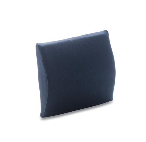 TEMPUR Transit Lordosekissen Memory Foam, ergonomisches Lendenkissen für Unterwegs und Zuhause, 30 x 25 cm, Blau