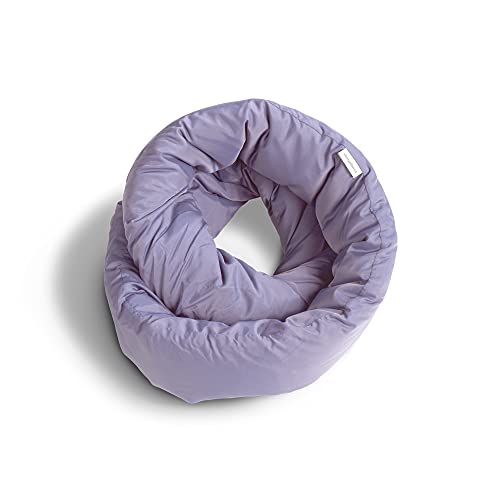 Huzi Infinity Kissen – Home Travel Soft Neck Scarf Support Sleep (Purple)