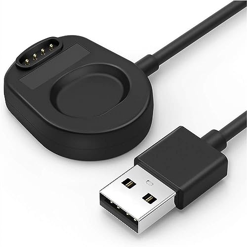 INF Magnetisches USB-Ladegerät, kompatibel mit Suunto 7 Smartwatch, Ladestation zum schnellen Aufladen über Laptop, USB-Adapter, Powerbank, Autoadapter, Farbe Schwarz