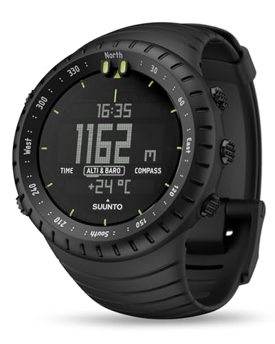 Suunto Core Outdoor-Uhr mit Höhenmesser, Barometer und Kompass, All Black