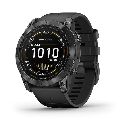 Garmin EPIX PRO 51mm – GPS-Multisport-Smartwatch mit brillantem 1,4“ AMOLED-Display und Touch-/Tastenbedienung. TOPO-Karten, 60 Sport-Apps, Garmin Music, Garmin Pay, bis zu 31 Tage Akkulaufzeit