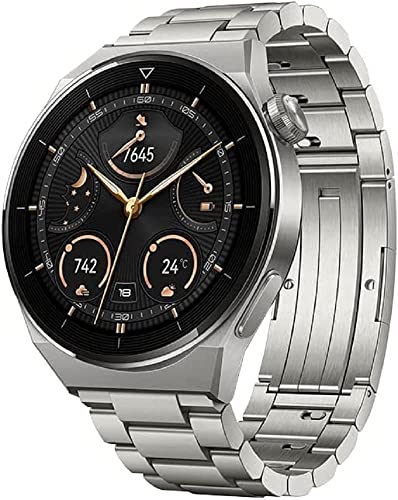 HUAWEI WATCH GT 3 Pro, 46 mm Smartwatch, Titanium Case, Sapphire Crystal, Diving Mode, Long Battery Life, Wireless Charging, Heart Rate and SpO2 Monitoring, Bluetooth Calls, Titanium Bracelet